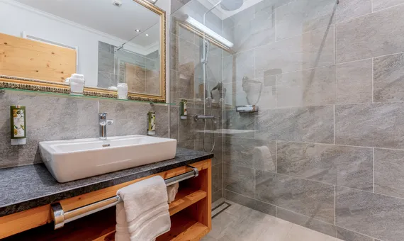 Badezimmer in der Suite Landleben