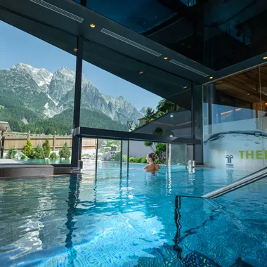 Thermal pool Leogang in summer