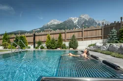 Lounges by the thermal pool