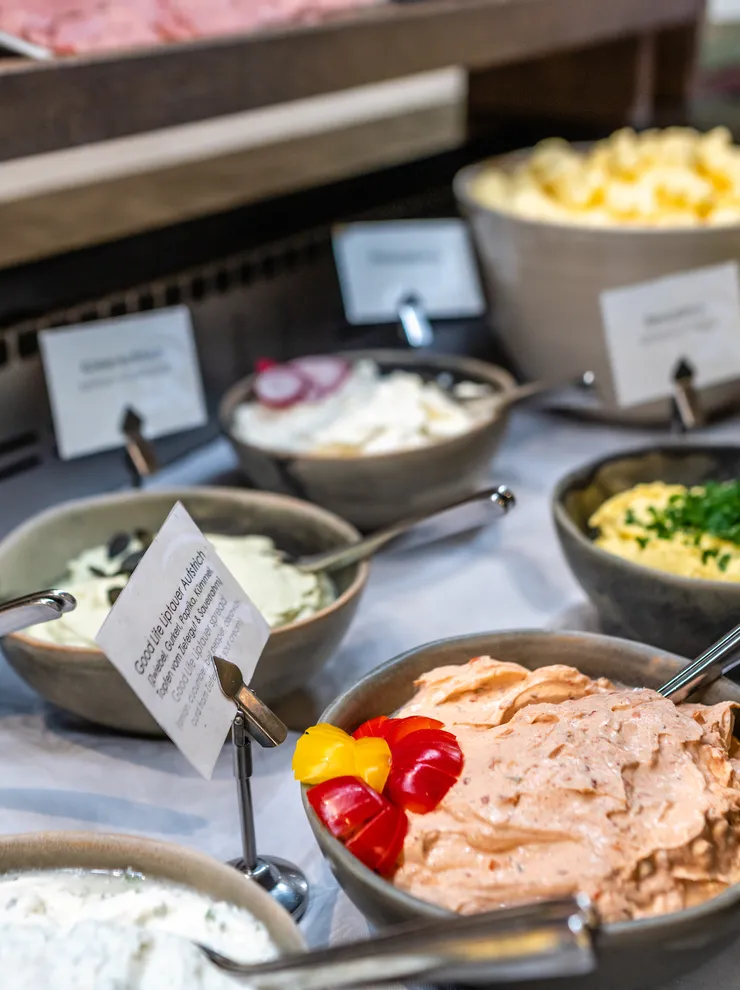 Aufstriche zum Frühstück in der Riederalm