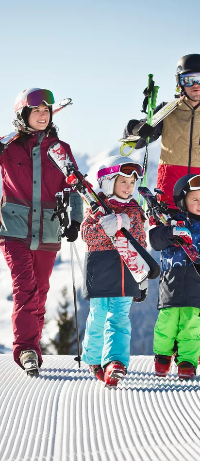 Skifahren in Saalbach mit Kindern