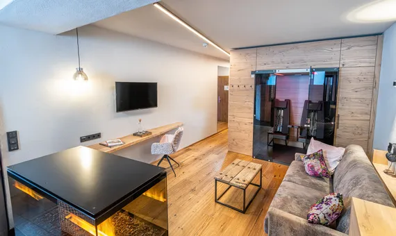 Infrarotkabine in der Juniorsuite Almfeuer