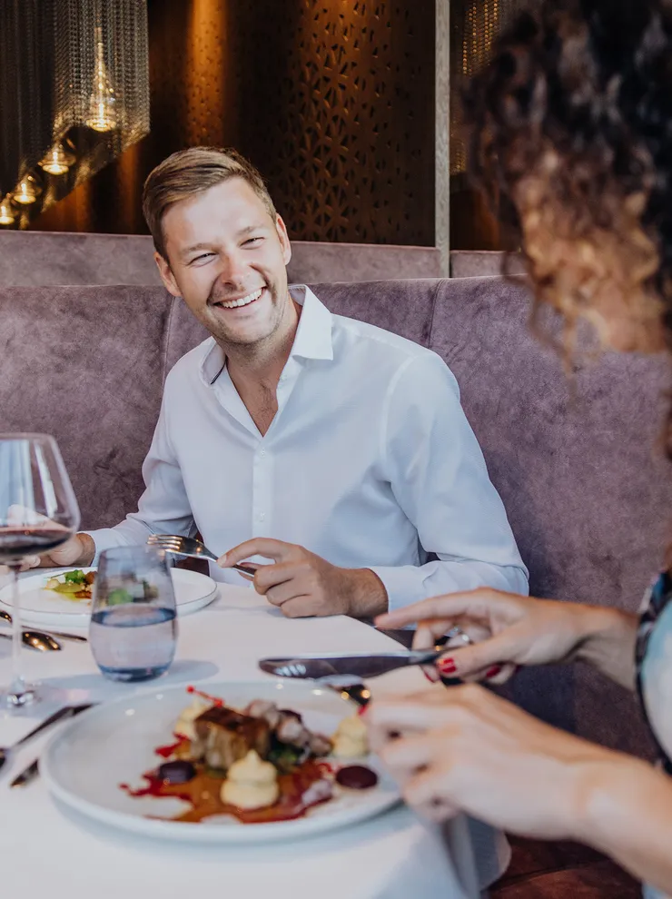 Dining in the Bergseele restaurant