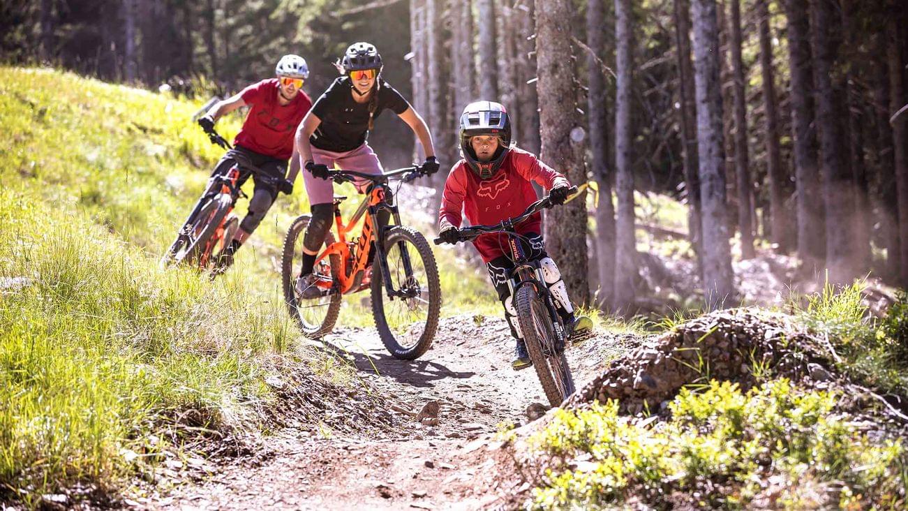 Biker im Bikepark Leogang