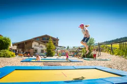 Trampoline beim Abenteuerspielplatz