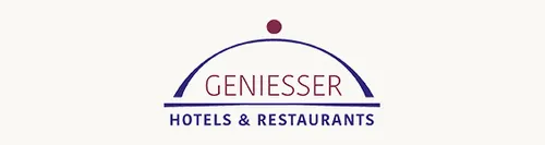 Genießer Hotels & Restaurants logo with stylized serving dome