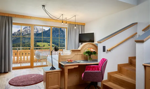 Treppe im Familienstudio Stoaberg