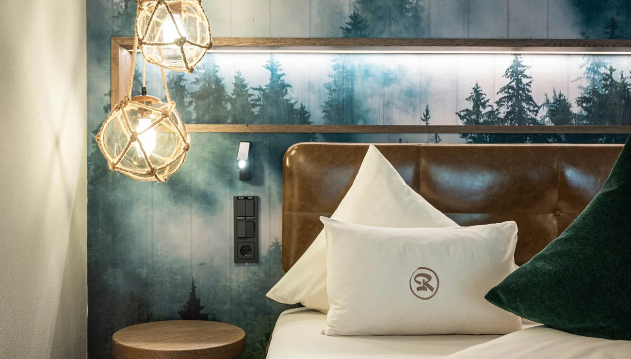 Bed in comfort room Baumtraum