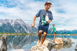 Familienausflug im Sommer in Leogang
