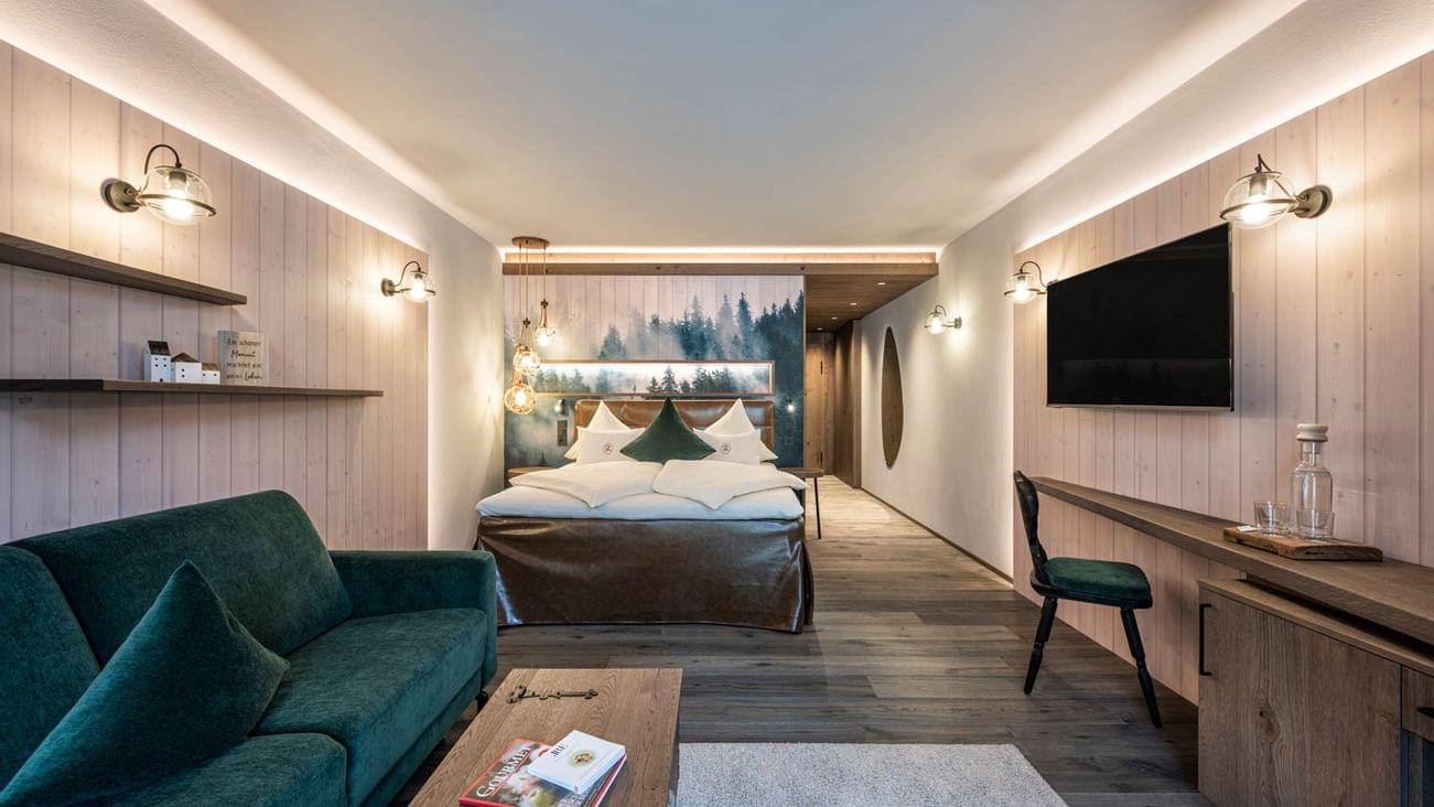 Das Komfortzimmer Baumtraum im Resort Riederalm