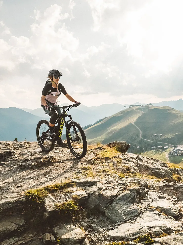 Biking in Saalfelden on the Asitz