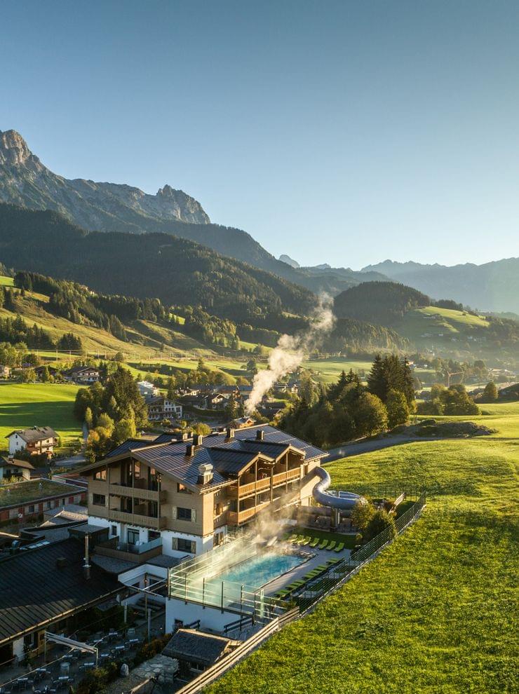 Outside view of the Pinzgau Wasserfestspiele in Saalfelden Leogang