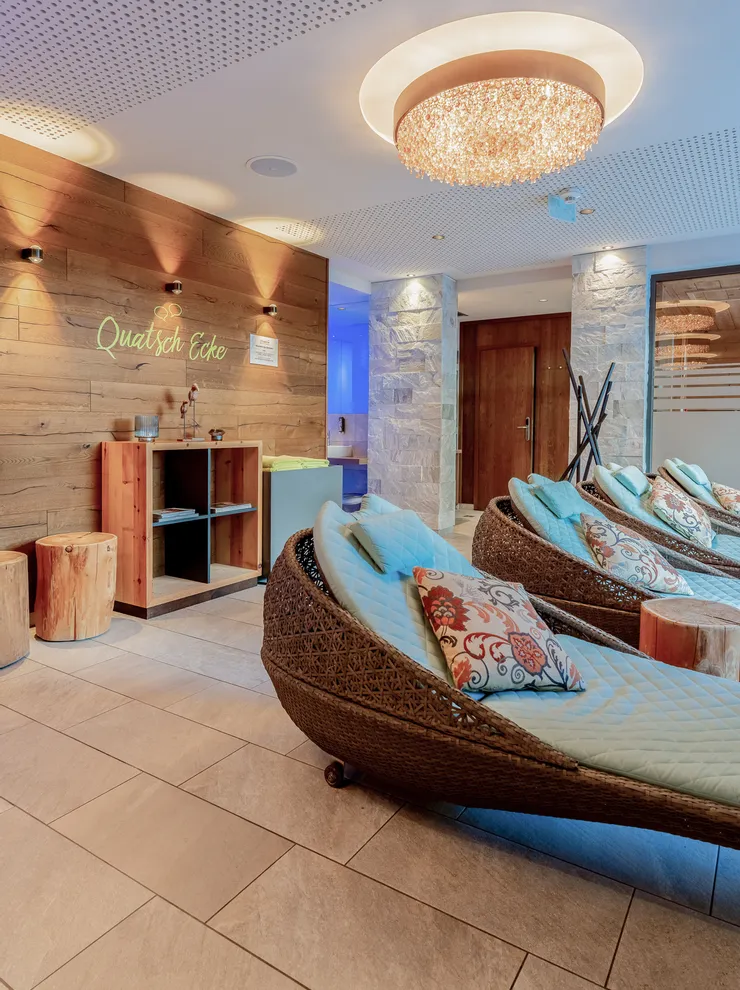 Chatting area at the Mountain Spa