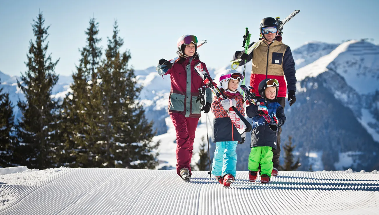 Skifahren in Saalbach mit Kindern