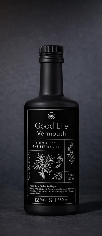 Eine Flasche Good Life Vermouth