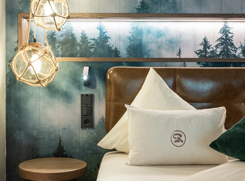 Bed in comfort room Baumtraum